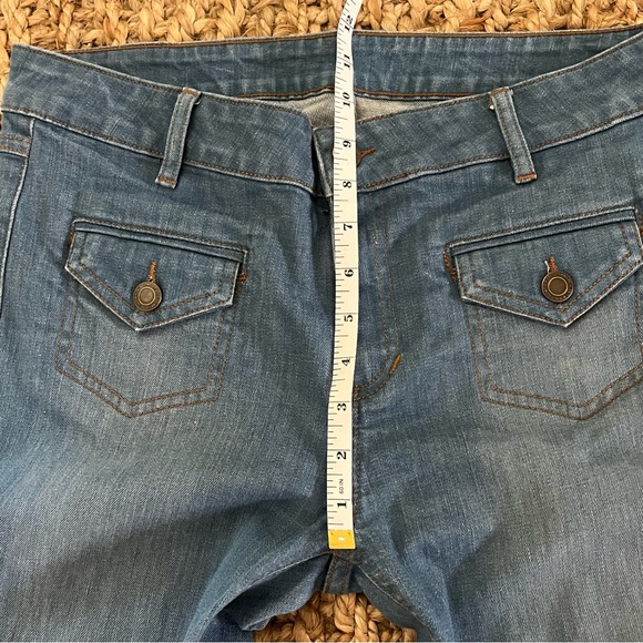Comptoir Des Cotonniers Jeans Women 40 Flare Euro Hippie Boho 31 X 31 Stretch - Picture 6 of 15
